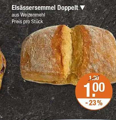 Elsässersemmen Doppelt aus Weizenmehl