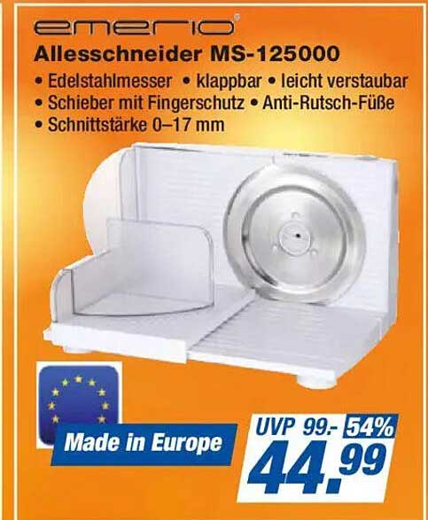 Emerio Allesschneider MS-125000 - Vielseitig und Praktisch