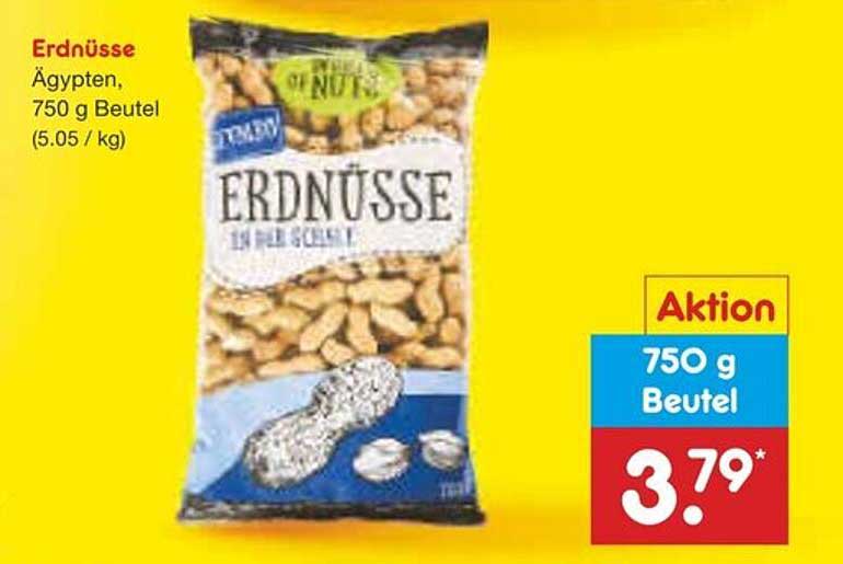 Erdnüsse Ägypten, 750 g Beutel