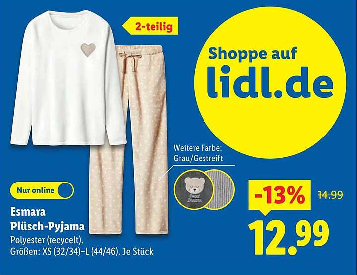 Esmara Plüsch-Pyjama