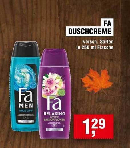 FA Duschcreme, verschiedene Sorten je 250 ml Flasche