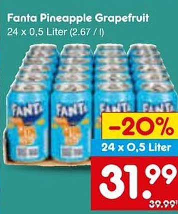 Fanta Pineapple Grapefruit 24 x 0,5 Liter