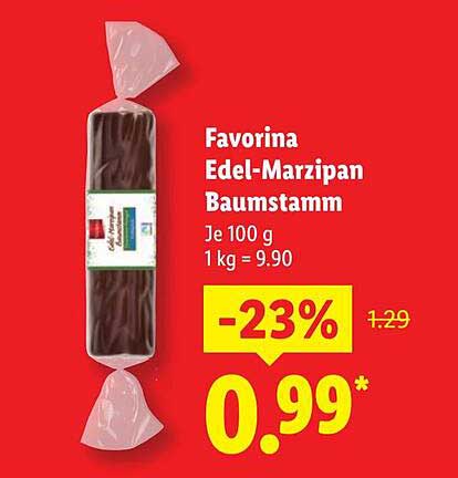 Favorina Edel-Marzipan Baumstamm