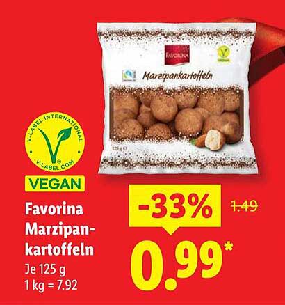 Favorina Marzipankartoffeln