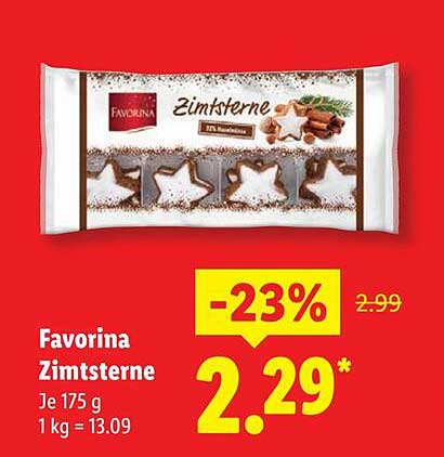Favorina Zimtsterne 175 g