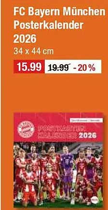 FC Bayern München Posterkalender 2026