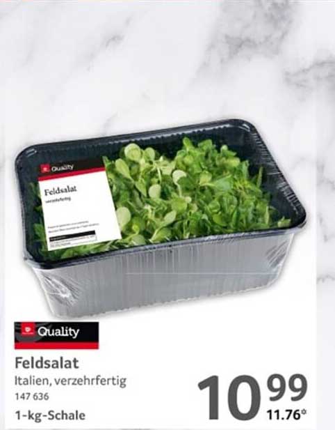 Feldsalat Italien, verzehrfertig - 1-kg-Schale