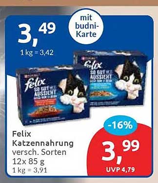 Felix Katzennahrung 12x85g Mischpaket