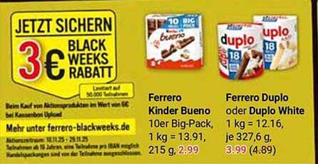 Ferrero Kinder Bueno 10er Big-Pack