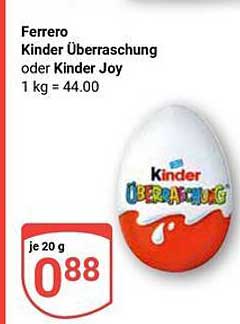 Ferrero Kinder Überraschung oder Kinder Joy