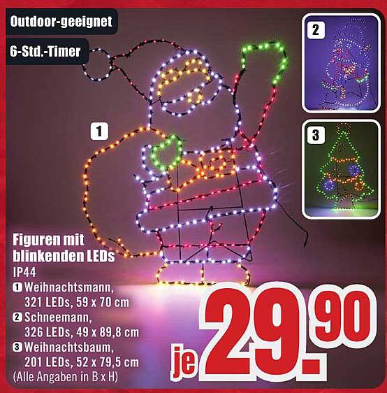 Figuren mit blinkenden LEDs für festliche Stimmung