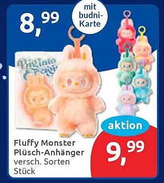 Fluffy Monster Plüsch-Anhänger - Verschiedene Sorten