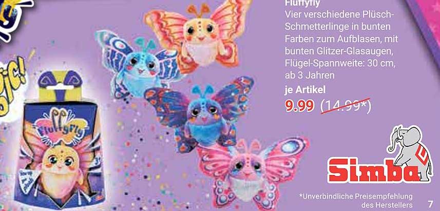 Fluffyfly - Plüsch-Schmetterlinge