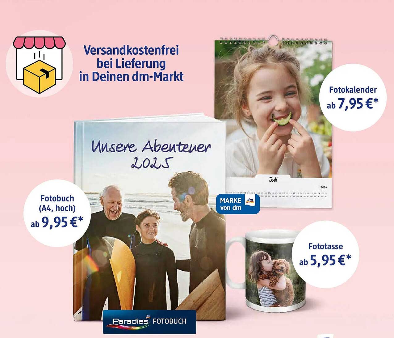 Fotokalender 2026 ab 7,95 €
