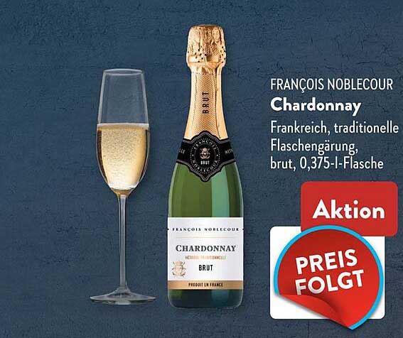 FRANÇOIS NOBLECOUR Chardonnay brut, 0,375-l-Flasche