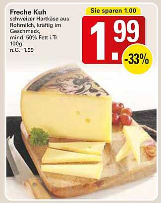 Freche Kuh - Schweizer Hartkäse aus Rohmilch, kräftig im Geschmack