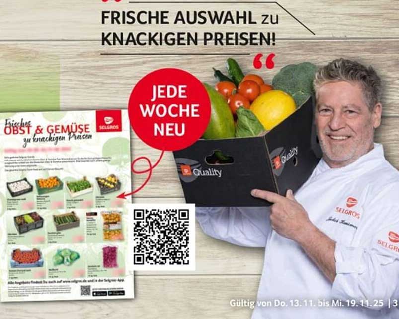 Frische Auswahl an Obst & Gemüse zu knackigen Preisen!