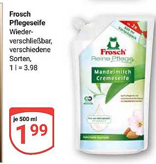 Frosch Pflegeseife - Mandelmilch Cremeseife, 500 ml