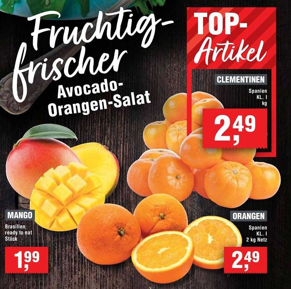 Fruchtig-frischer Avocado-Orangen-Salat