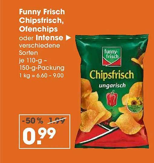 Funny Frisch Chipsfrisch, Ofenchips oder Intense – verschiedene Sorten