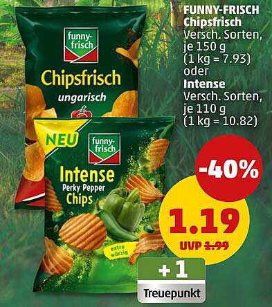 FUNNY-FRISCH Chipsfrisch und Intense - Perky Pepper Chips