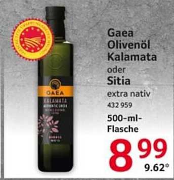 Gaea Olivenöl Kalamata oder Sitia 500-ml-Flasche