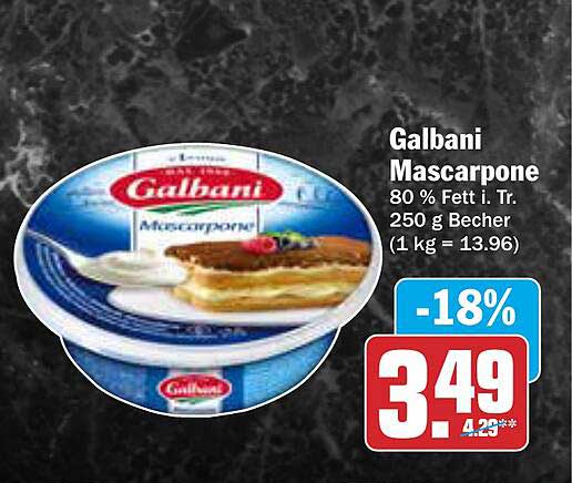 Galbani Mascarpone 250 g Becher