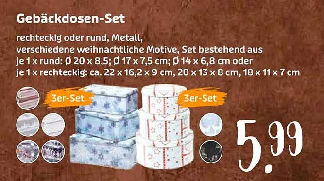 Gebäckdosen-Set