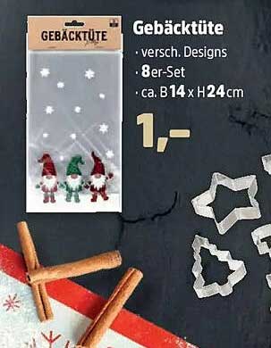 Gebäcktüte – 8er-Set in verschiedenen Designs