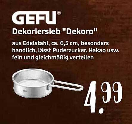 GEFU Dekoriersieb "Dekoro"