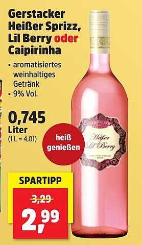 Gerstacker Heißer Sprizz, Lil Berry oder Caipirinha