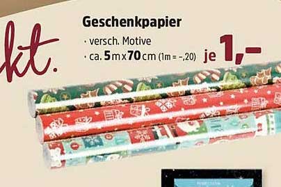 Geschenkpapier - Verschiedene Motive