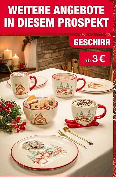 Geschirr aus dem Woolworth-Prospekt – Weihnachtszauber für Ihr Zuhause
