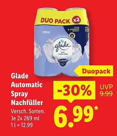Glade Automatic Spray Nachfüller – Duo Pack