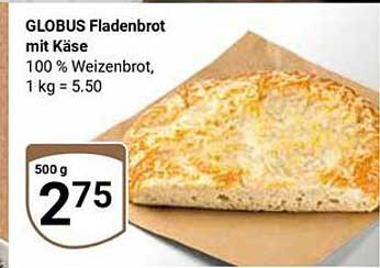 GLOBUS Fladenbrot mit Käse 500 g