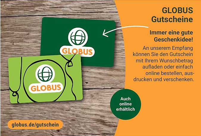 GLOBUS Gutscheine – Immer eine gute Geschenkidee!