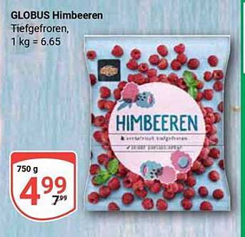 GLOBUS Himbeeren Tiefgefroren, 750 g