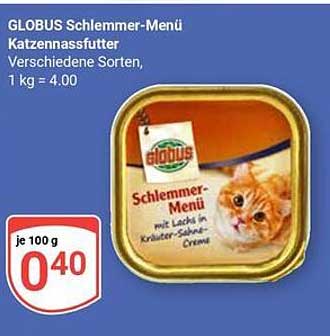 GLOBUS Schlemmer-Menü Katzennassfutter - Verschiedene Sorten