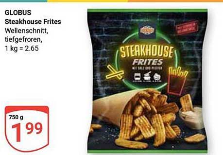 GLOBUS Steakhouse Frites - Wellen-Schnitt, tiefgefroren
