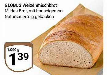 GLOBUS Weizenmischbrot - Mildes Brot aus hauseigenem Natursauerteig