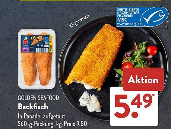 GOLDEN SEAFOOD Backfisch