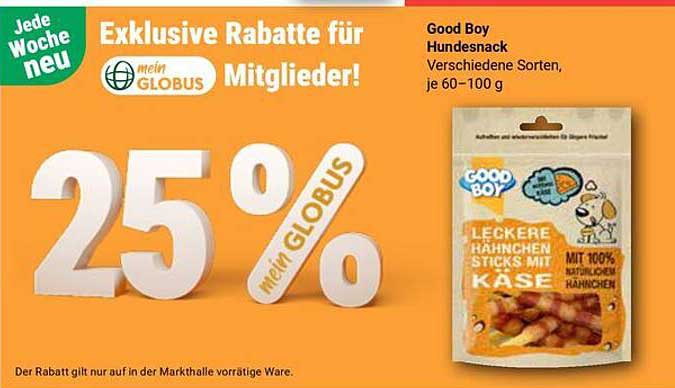 Good Boy Hundesnack - Leckere Hähnchen Sticks mit Käse