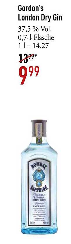 Gordon's London Dry Gin 0,7 l