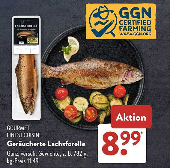 Gourmet Finest Cuisine Geräucherte Lachsforelle