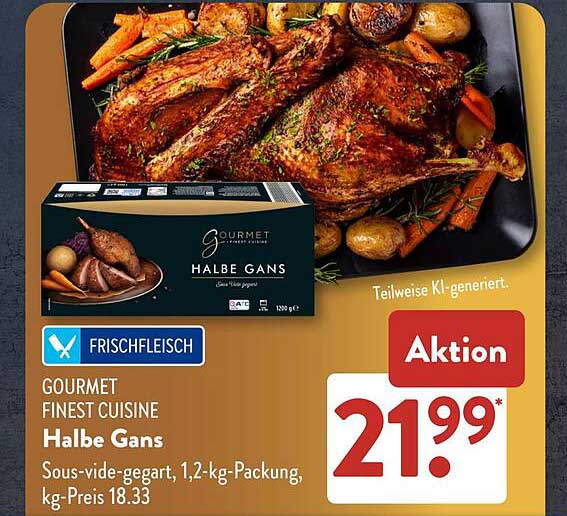 GOURMET FINEST CUISINE Halbe Gans