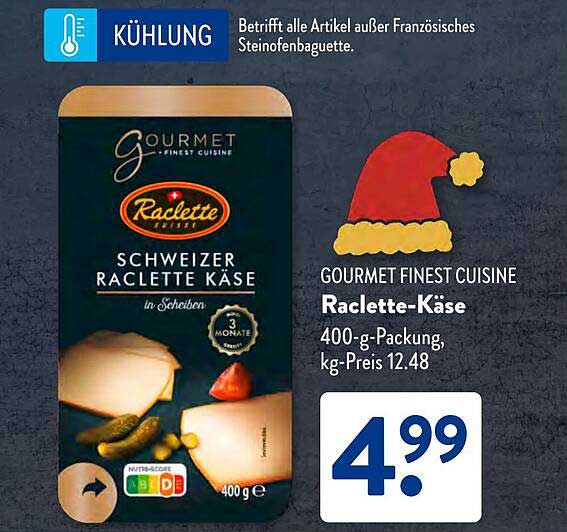 Gourmet Finest Cuisine Raclette-Käse 400 g