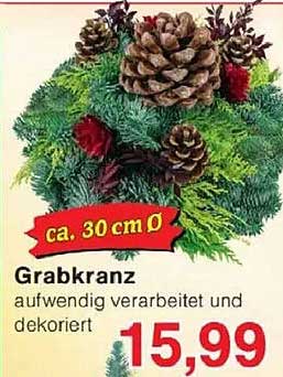 Grabkranz - aufwendig verarbeitet und dekoriert