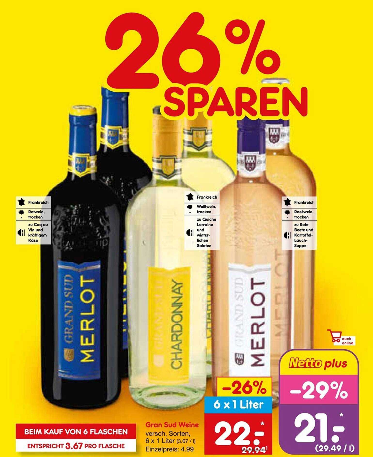 Gran Sud Weine 6 x 1 Liter