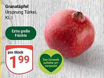 Granatäpfel Ursprung Türkei, KL I - Extra große Früchte