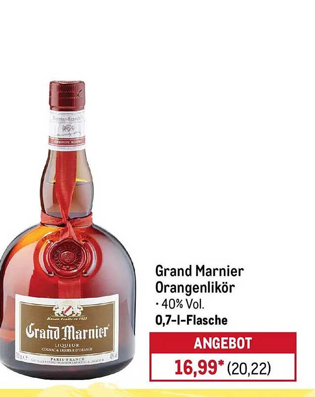 Grand Marnier Orangenlikör - 0,7 l Flasche